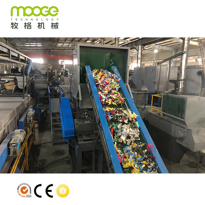 Máquina de reciclaje de botellas de HDPE PP